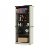 Bestar 99700-1152 Prestige Plus Modular Bookcase in White Chocolate & Antigua