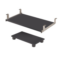 Bestar 99830-2139 Prestige with keyboard shelf and CPU platform in Bordeaux Graphite