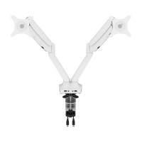 Bestar AK-MA01D-17 Universel Dual Monitor Arm with Pistons in white