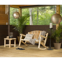 Bestar MR-852 White Cedar Settee Rocker and Coffee Table Set