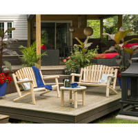 Bestar MR-853 White Cedar 2 Settees and Coffee Table Set