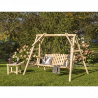 Bestar MR-857 White Cedar Swing and Coffee Table Set