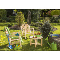 Bestar MR-858 White Cedar 2 Chairs and Coffee Table Set