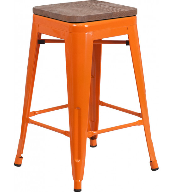 Flash Furniture CH-31320-24-OR-WD-GG 24 Flash Furniture CH-31320-24-OR-WD-GG 24