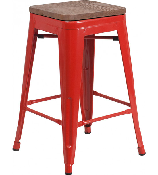 Flash Furniture CH-31320-24-RED-WD-GG 24 Flash Furniture CH-31320-24-RED-WD-GG 24