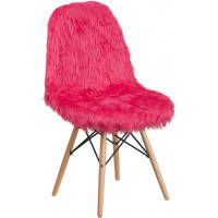 Flash Furniture DL-1-GG Shaggy Dog Hot Pink Accent Chair 