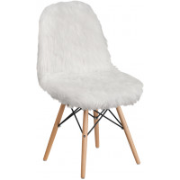 Flash Furniture DL-10-GG Shaggy Dog White Accent Chair 