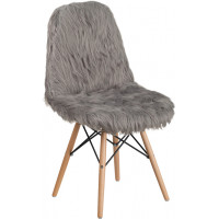 Flash Furniture DL-16-GG Shaggy Dog Charcoal Gray Accent Chair 