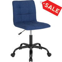 Flash Furniture DS-512C-BLU-F-GG Sorrento Home and Office Task Chair in Blue Fabric 