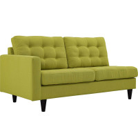 Modway EEI-2589-WHE Empress Left-Facing Upholstered Fabric Loveseat Wheatgrass