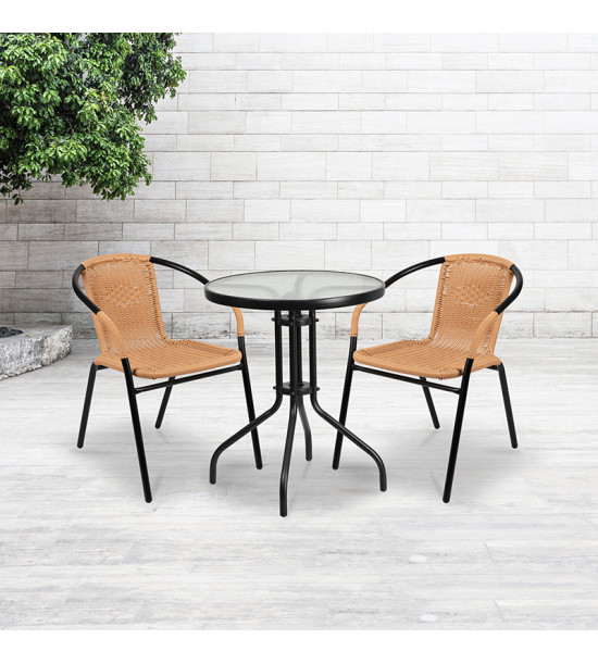 Flash Furniture 2 Tlh 037 Bge Gg Pack Beige Rattan Indoor Outdoor Restaurant Stack Chair Beige Rattan Indoor Outdoor Restaurant, Flash Furniture Rattan Indoor Outdoor Restaurant Stack Chair