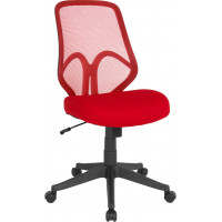 Flash Furniture GO-WY-193A-RED-GG Salerno Series High Back Red Mesh Chair 