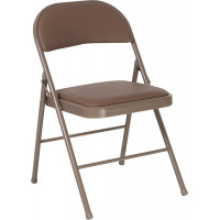 Flash Furniture HA-F003D-BGE-GG Hercules Series Double Braced Beige Vinyl Folding Chair