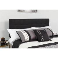 Flash Furniture HG-HB1704-F-BK-GG Bedford Tufted Upholstered Full Size Headboard in Black Fabric 