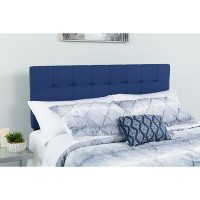 Flash Furniture HG-HB1704-F-N-GG Bedford Tufted Upholstered Full Size Headboard in Navy Fabric 