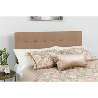 Flash Furniture HG-HB1704-K-C-GG Bedford Tufted Upholstered King Size Headboard in Camel Fabric 