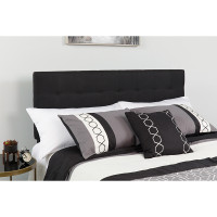 Flash Furniture HG-HB1704-Q-BK-GG Bedford Tufted Upholstered Queen Size Headboard in Black Fabric 