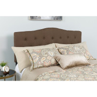 Flash Furniture HG-HB1708-F-DBR-GG Cambridge Tufted Upholstered Full Size Headboard in Dark Brown Fabric 