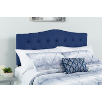 Flash Furniture HG-HB1708-F-N-GG Cambridge Tufted Upholstered Full Size Headboard in Navy Fabric 