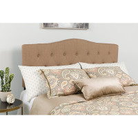 Flash Furniture HG-HB1708-K-C-GG Cambridge Tufted Upholstered King Size Headboard in Camel Fabric 