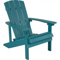 Flash Furniture JJ-C14501-SFM-GG Charlestown All-Weather Adirondack Chair in Sea Foam Faux Wood 