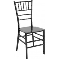 Flash Furniture LE-BLACK-M-GG HERCULES Series Black Resin Stacking Chiavari Chair 