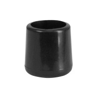 Flash Furniture LE-L-3-BK-CAPS-GG Black Replacement Foot Cap for Plastic Folding Chairs 