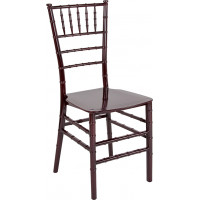 Flash Furniture LE-MAHOGANY-M-GG HERCULES Series Mahogany Resin Stacking Chiavari Chair 