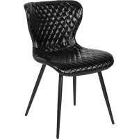Flash Furniture LF-9-07A-BLK-GG Bristol Contemporary Upholstered Chair in Black Vinyl 