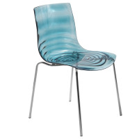 LeisureMod AC20TBU Modern Astor Plastic Dining Chair