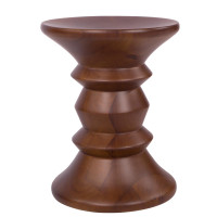 LeisureMod AS15DW Madison Accent Side Table in Walnut - Alexander