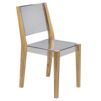 LeisureMod BC19CL Modern Barker Chair w/ Wooden Frame
