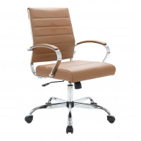 LeisureMod BO19BRL Benmar Leather Office Chair