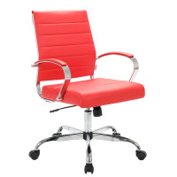 LeisureMod BO19RL Benmar Leather Office Chair