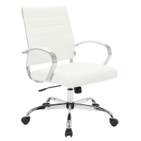 LeisureMod BO19WL Benmar Leather Office Chair