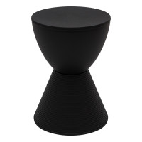 LeisureMod BS12BL Modern Plastic Boyd Side Table