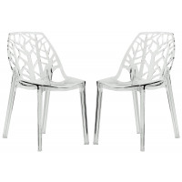 LeisureMod C18CL2 Modern Cornelia Dining Chair, Set of 2