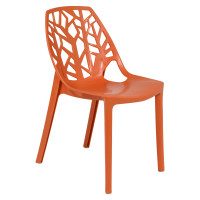 LeisureMod C18OR Modern Cornelia Dining Chair