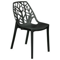 LeisureMod C18SBL Modern Cornelia Dining Chair