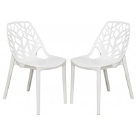 LeisureMod C18SW2 Modern Cornelia Dining Chair, Set of 2