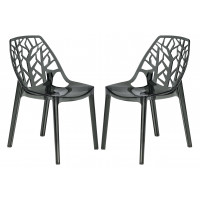 LeisureMod C18TBL2 Modern Cornelia Dining Chair, Set of 2