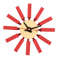 LeisureMod CCL11R Vdara Modern Design Block Silent Non-Ticking Wall Clock