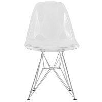 LeisureMod CR19CL Cresco Molded Eiffel Side Chair