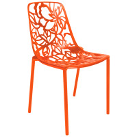 LeisureMod DC23OR Modern Devon Aluminum Chair