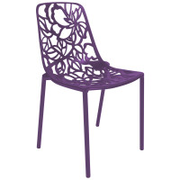 LeisureMod DC23PU Modern Devon Aluminum Chair