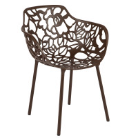 LeisureMod DCA23BR Modern Devon Aluminum Chair (With Arms)