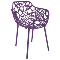 LeisureMod DCA23PU Modern Devon Aluminum Chair