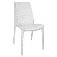 LeisureMod KC19W Kent Outdoor Dining Chair