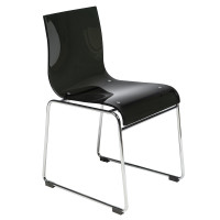 LeisureMod LC19TBL Lima Modern Acrylic Chair