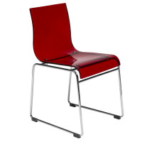 LeisureMod LC19TR Lima Modern Acrylic Chair